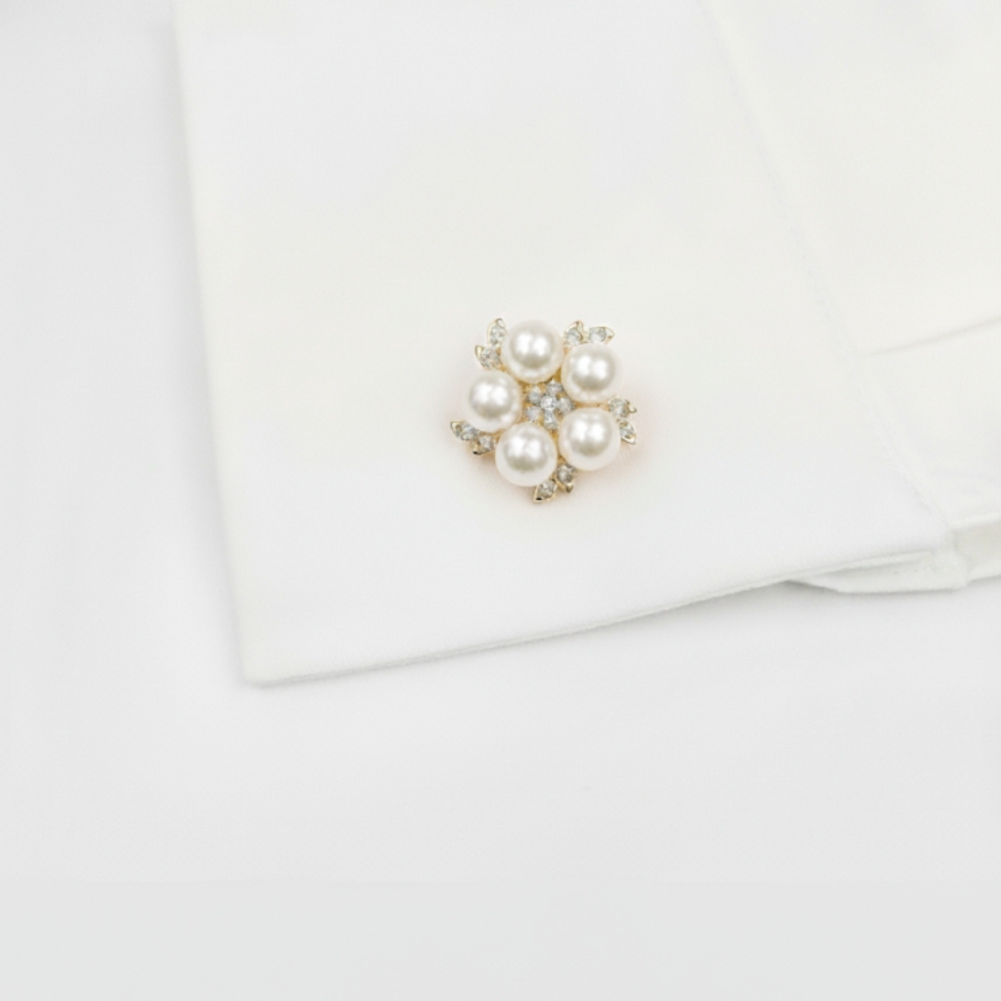 Bouton Bijoux avec Perles et Strass