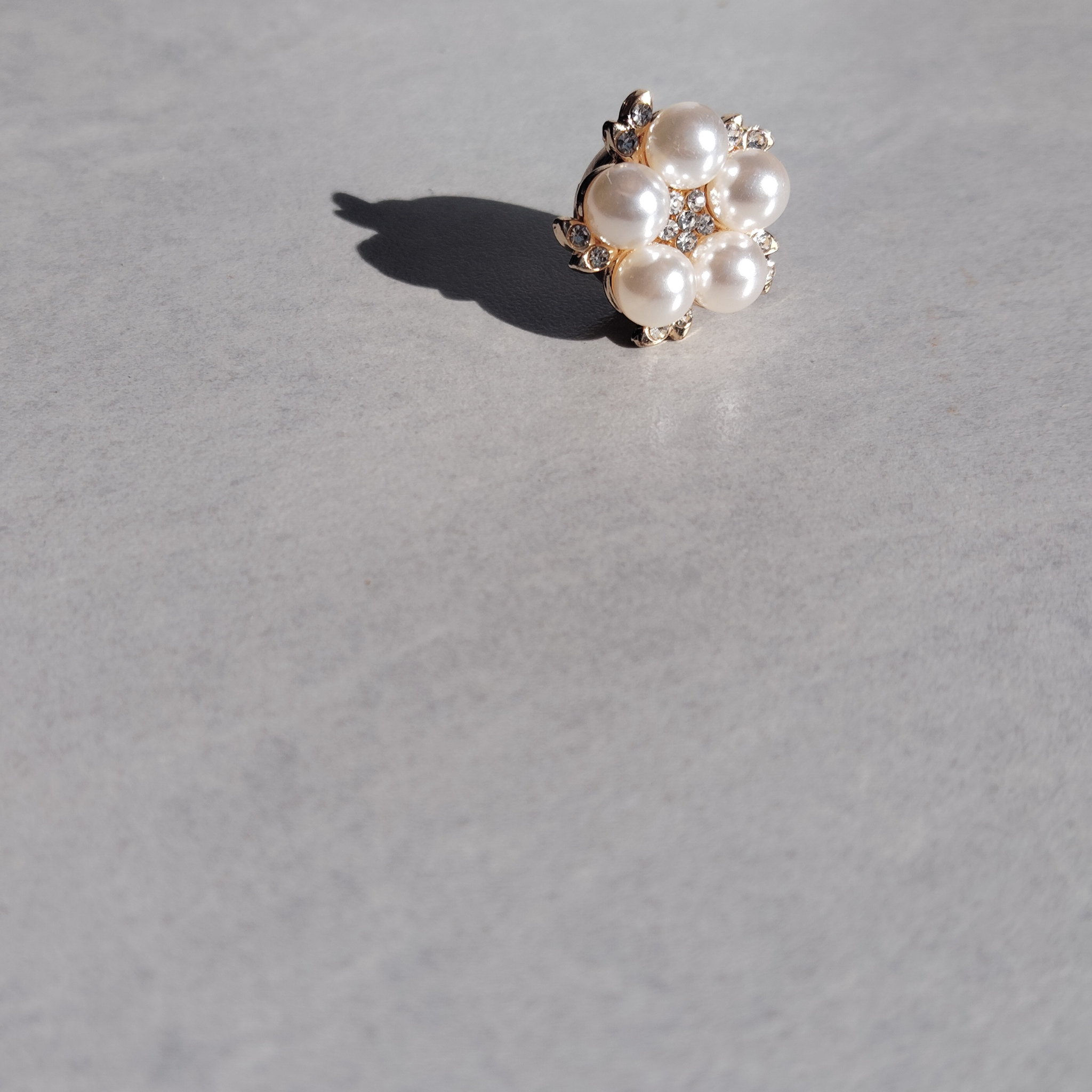 Bouton Bijoux avec Perles et Strass